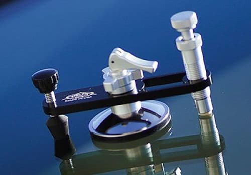 A car window clamp is part of quick windshield repair performed by Glass Ding in Oxford, MS.