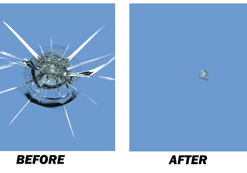 Glass Ding provides chip repair for vehicles with damage.