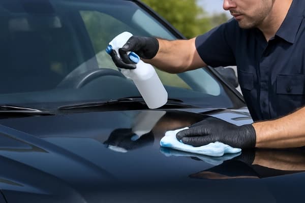 Windshield cleaning and inspection by Glass Ding